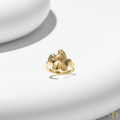 Papillon Ring - 3D gold butterfly ring