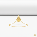 Meduse Coin Pendant - gold Medusa head coin pendant