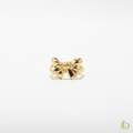 Ruban Bow Ring - sculptural gold ribbon bow ring