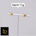 18 Karat Square Studs 1.1g