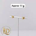 18 Karat Round Stud 1.1g