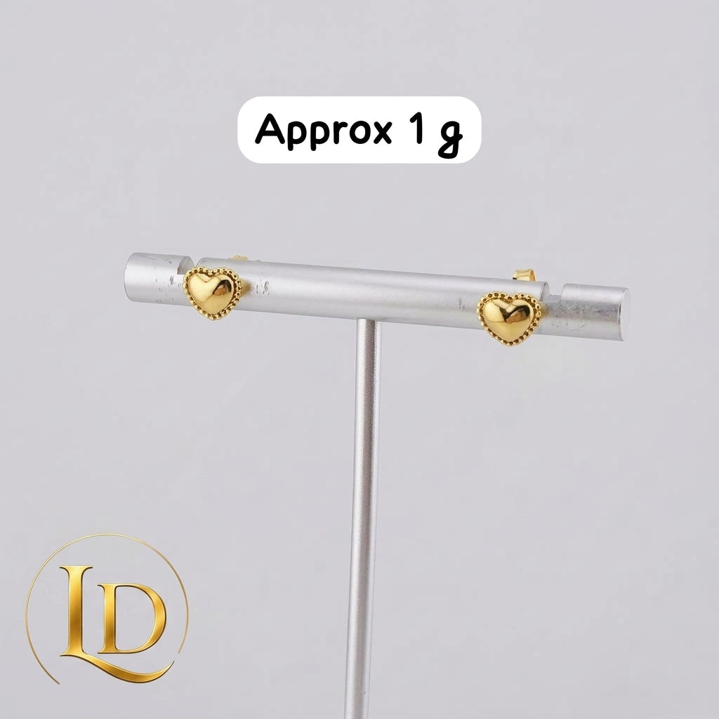 18 Karat Love Stud 1g