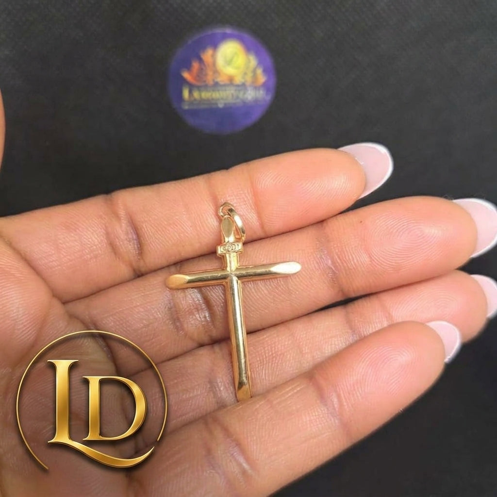 18 Karat Cross Pendant 0.9g