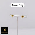 18 Karat Round Stud 1.1g