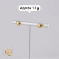 18 Karat Square Studs 1.1g