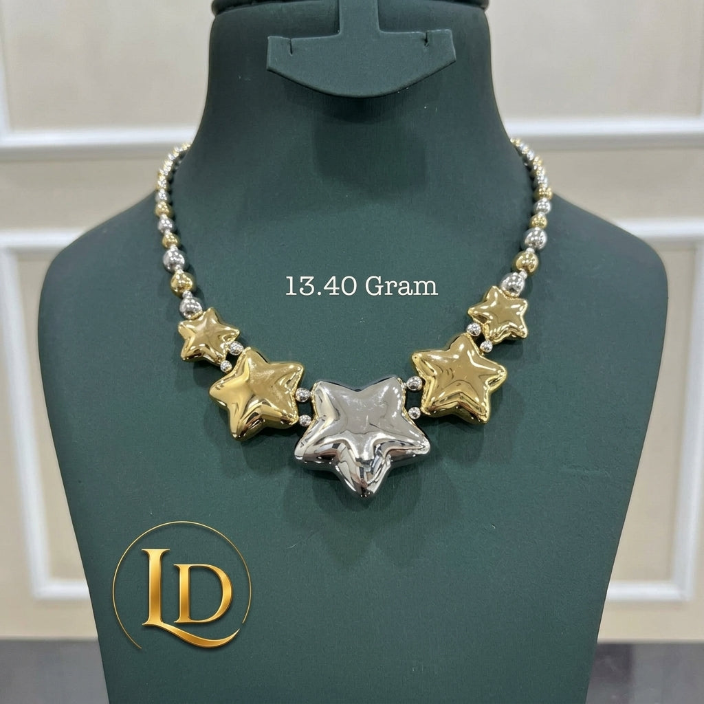 18 Karat Gold Rich Aunties Necklace 13.4g