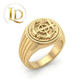 18 Karat Royal Compass Ring 8.3g