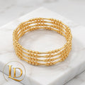 18 Karat Gold Ball & Straw (Elastic) - 0.8g per piece