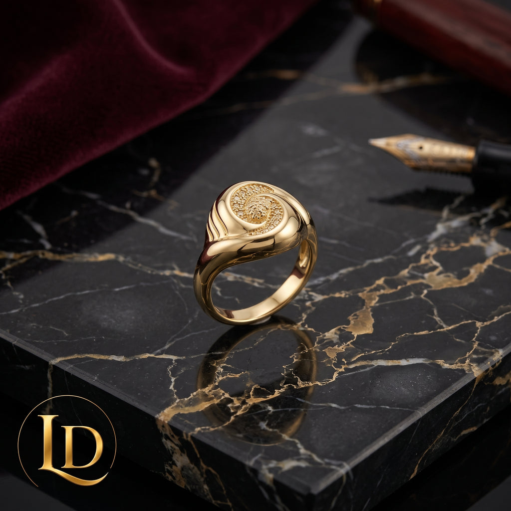 18 Karat Women Fashion Ring Size 8.5