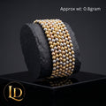 3 toned 18 Karat Gold Ball (Elastic) - 0.8g per piece