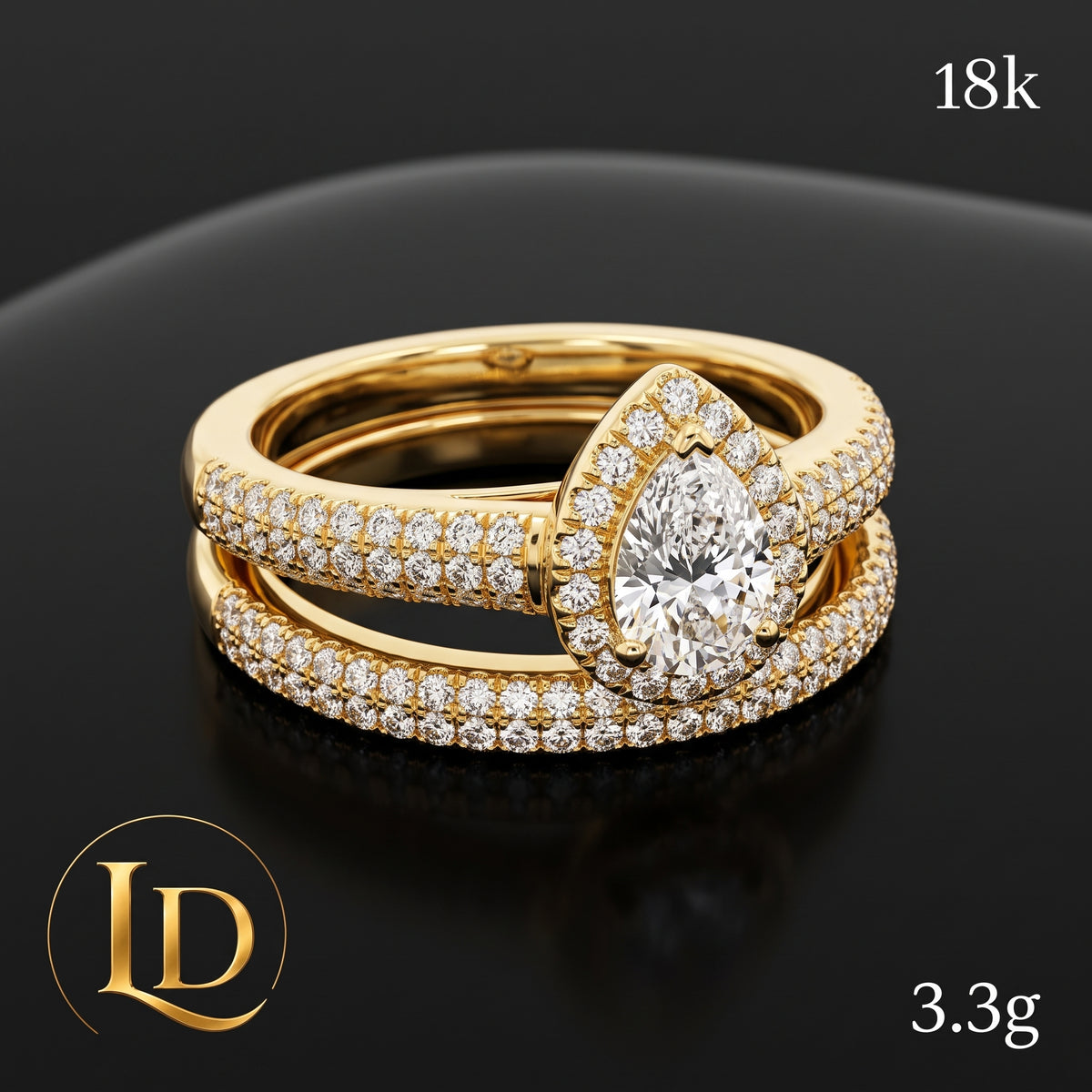 18 Karat Gold Ring 3.3g