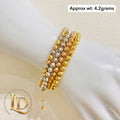 18 Karat Diamond Cut Bracelet (Extension)  4.2g per piece