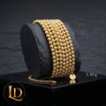 18 Karat Diamond Cut Bracelet (Extension)  3.30g per piece 7.5"