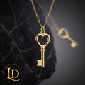 18 karat Key Shaped Pendant