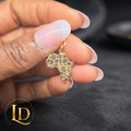 18 Karat Africa Map Pendant 1.12g