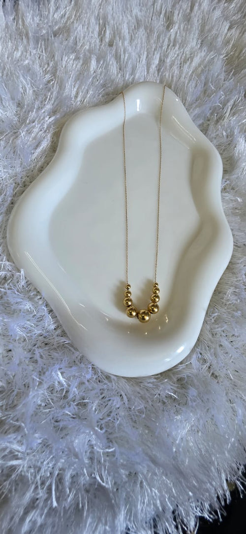 18 Karat Ball Necklace 1.1g