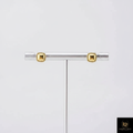 Carre Dome Studs - cushion-square milgrain stud earrings