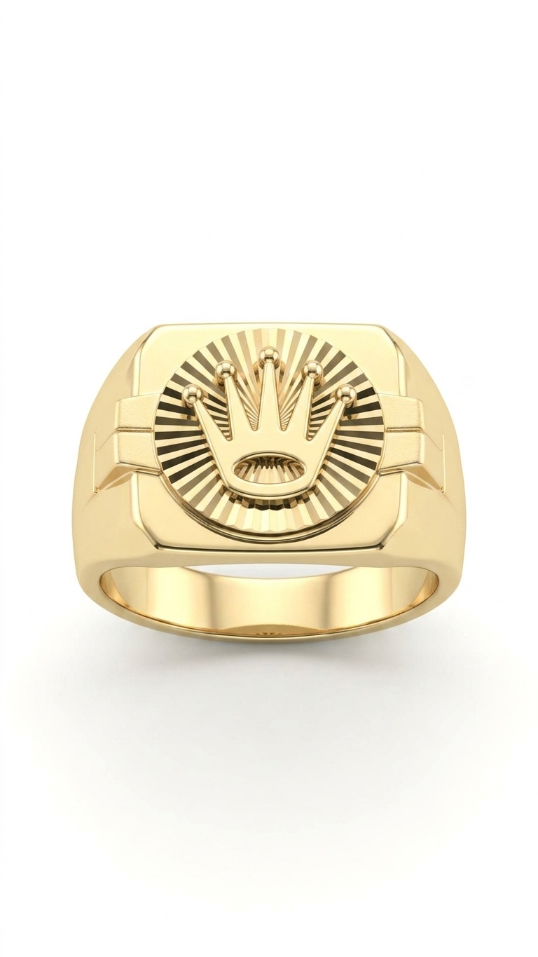 18 Karat Imperial Crown Ring 8.1g